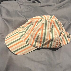 Aerie Striped Orange and Green Cap
